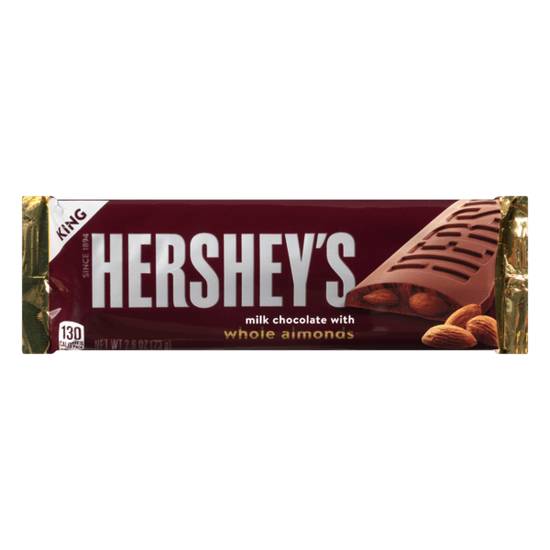 Order Hershey's Almond Milk Chocolate Bar King 2.6oz food online from Caseys Carry Out Pizza store, Seymour on bringmethat.com