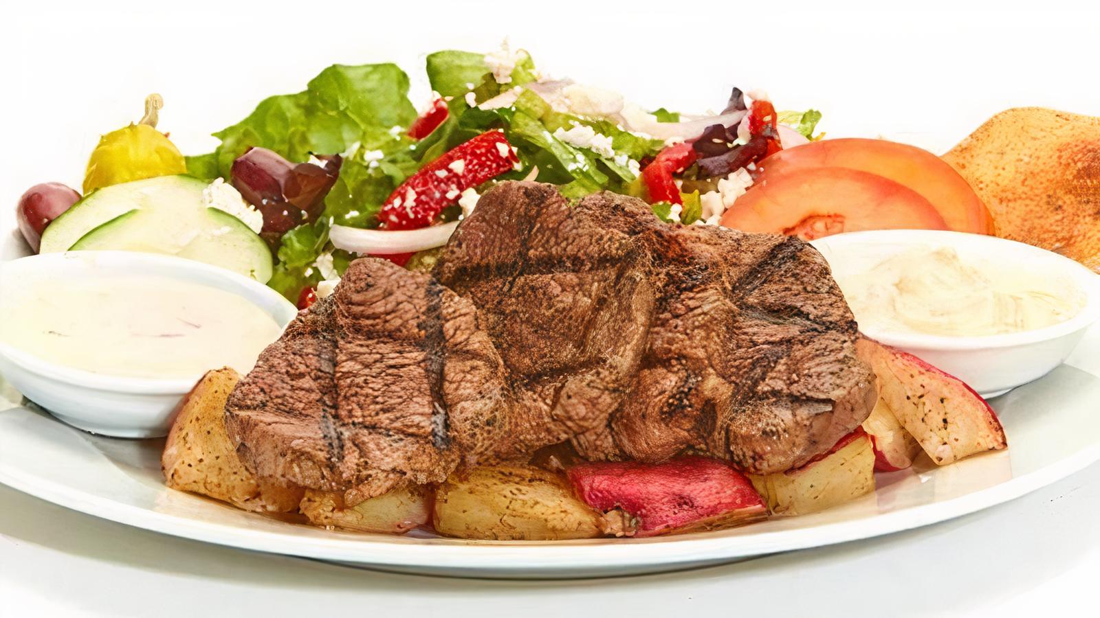 Order Grilled Beef Tender Feast food online from Taziki Cafe store, Tuscaloosa on bringmethat.com