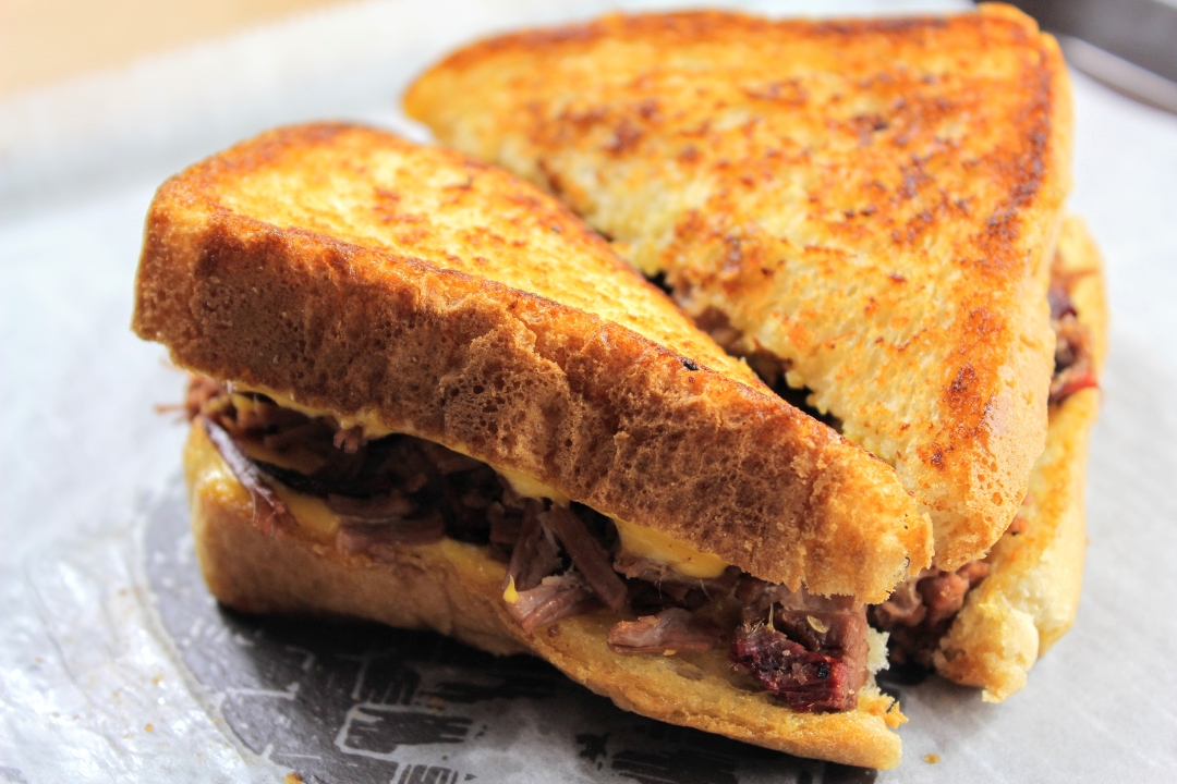 Order BBQ Grilled Cheese (SPECIAL) food online from Mckenzie Barbeque store, Montgomery on bringmethat.com