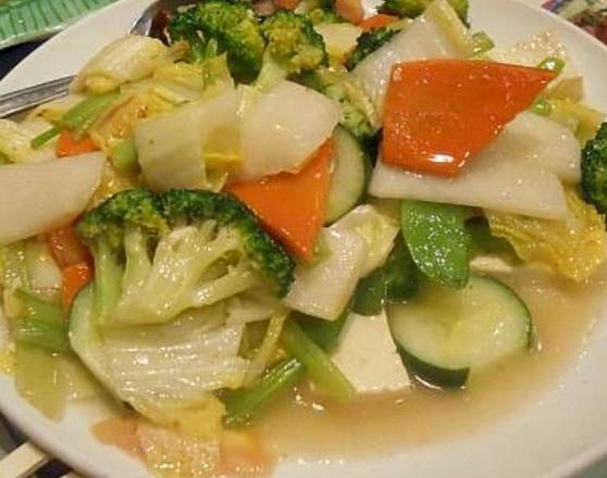 Order V1. Assorted Chinese Vegetables 什菜 food online from Jade Restaurant & Lounge store, Seattle on bringmethat.com
