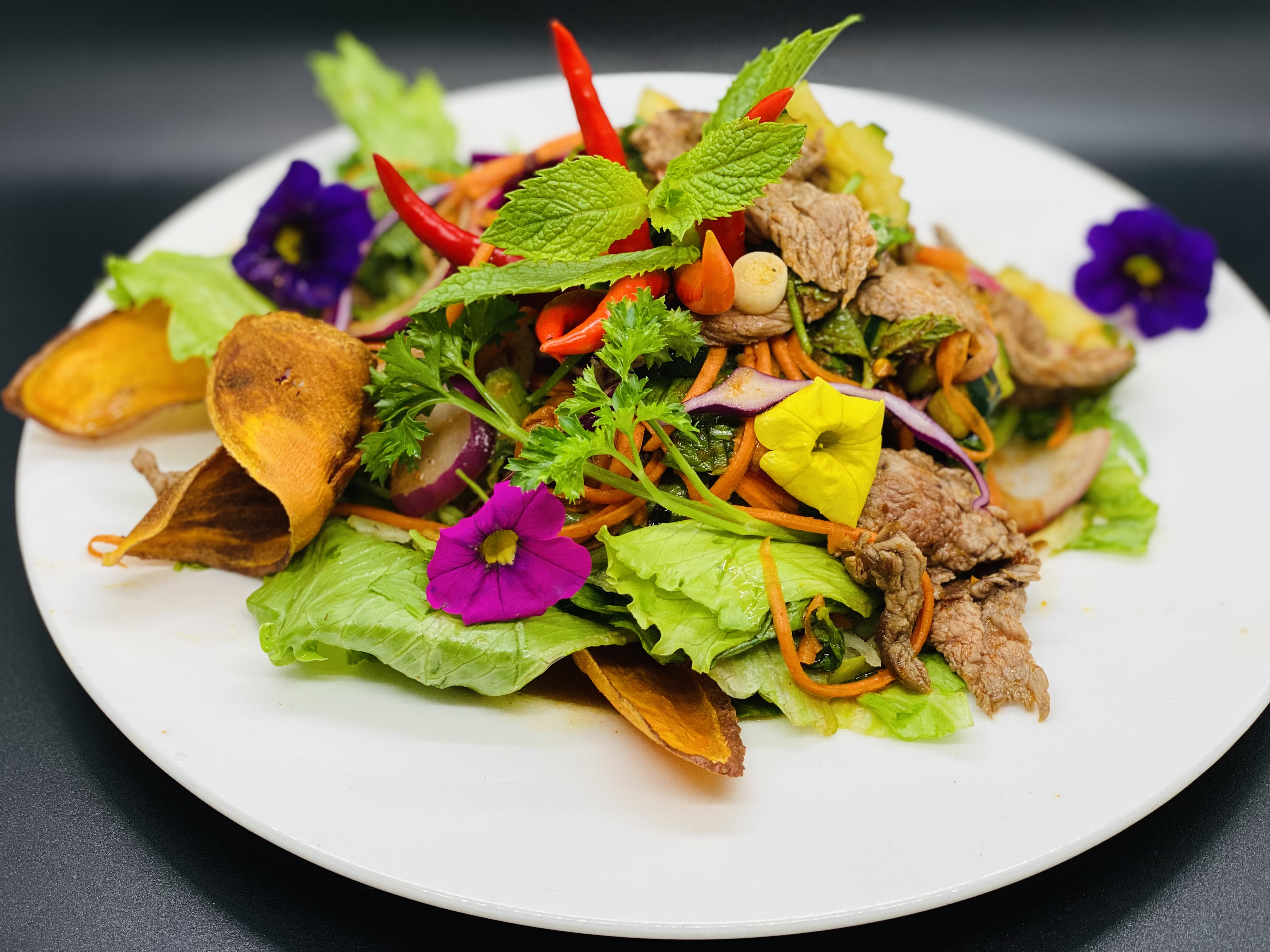 Order Thai Beef Salad food online from Spring Thai store, Petaluma on bringmethat.com