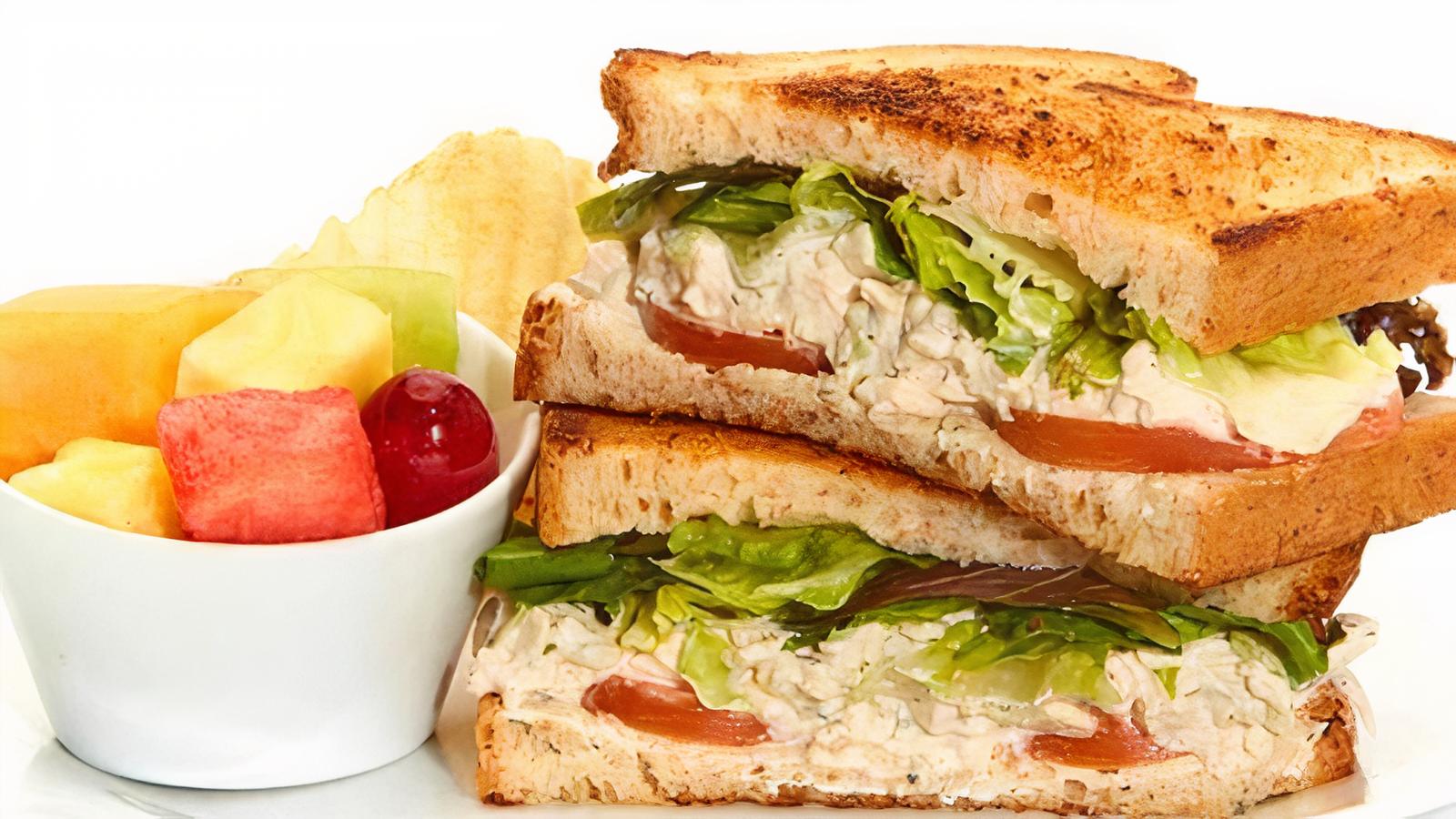 Order Chicken Salad Sandwich food online from Taziki Cafe store, Tuscaloosa on bringmethat.com