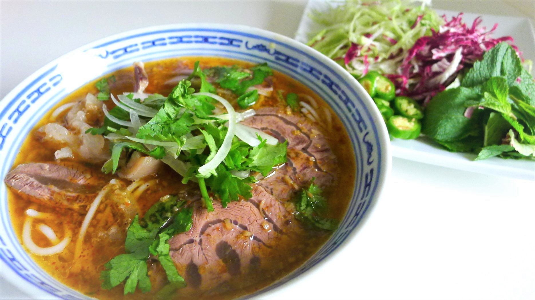 Order P26. Bun Bo Hue Soup food online from Pho Saigon Express store, Escondido on bringmethat.com
