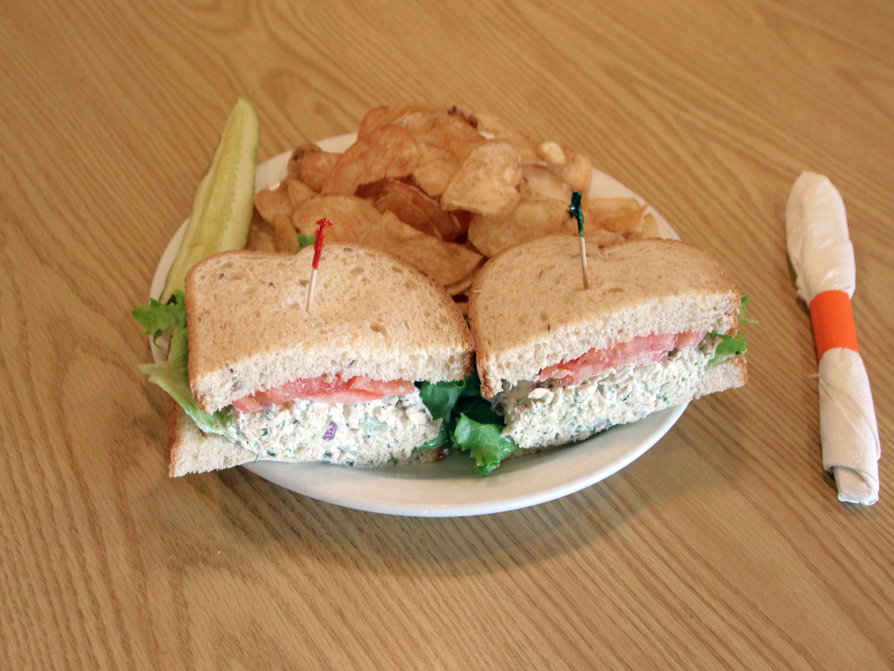 Order Chicken Salad Sandwich food online from Sunny Street Cafe store, Dublin on bringmethat.com