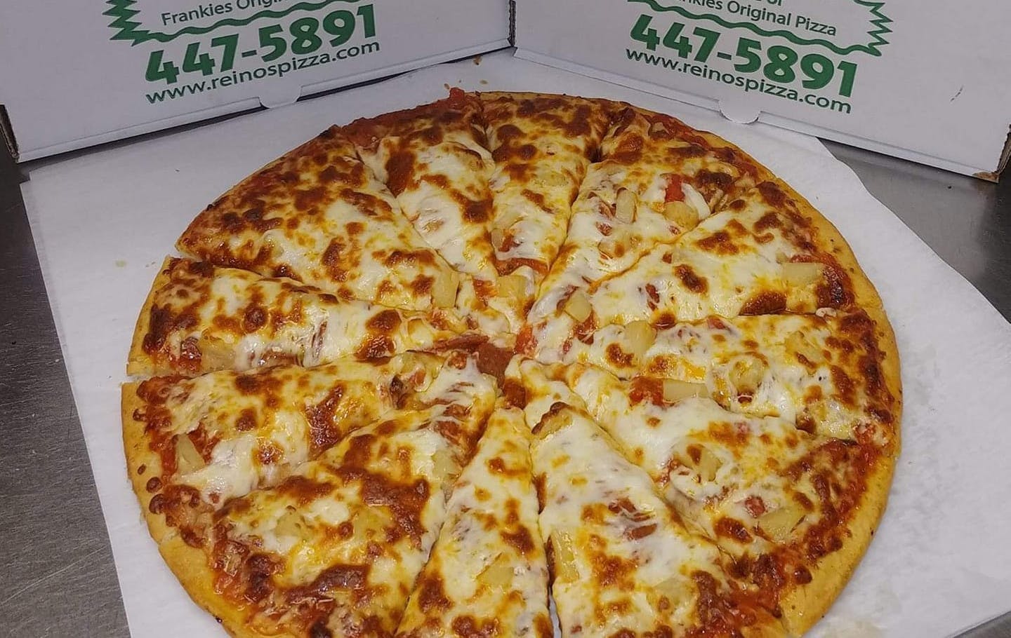 Order Two Topping Cheese Pizza - Small 8'' food online from Reino Pizza & Pasta store, Tiffin on bringmethat.com