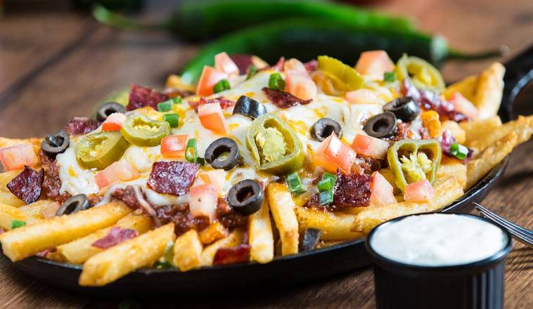 Order Extreme Loaded Texas Fries food online from Seafood Sam store, Jonesboro on bringmethat.com