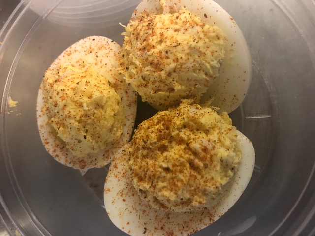 Order Crabby Deviled Eggs food online from Norris Seafood store, Essex on bringmethat.com