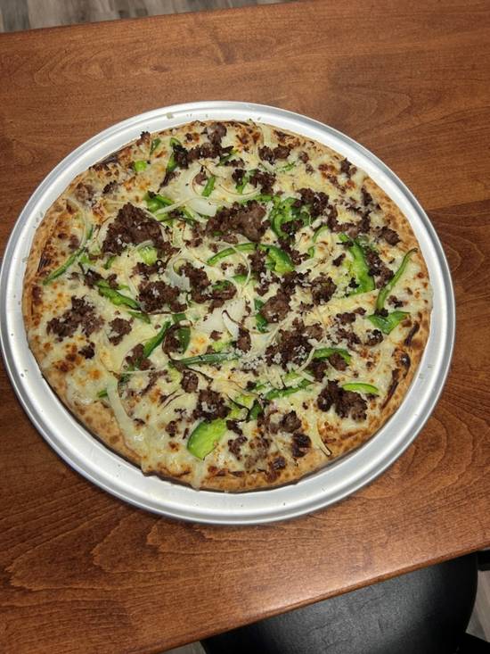 Order Philly Pizza 14 inch food online from Beef 'O' Brady's store, Apollo Beach on bringmethat.com