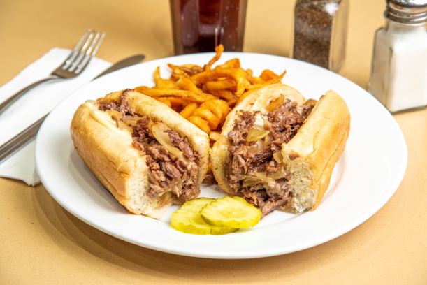 Order Philly Cheese Steak Sandwich food online from Newport Creamery store, Providence on bringmethat.com
