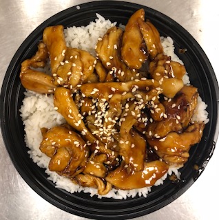 Order Teriyaki Chicken White Rice Bowl food online from Lucky Buddha store, Goodyear on bringmethat.com