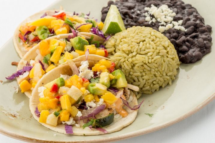 Order Pescado Tacos Lunch food online from Cantina Laredo store, Saint Louis on bringmethat.com