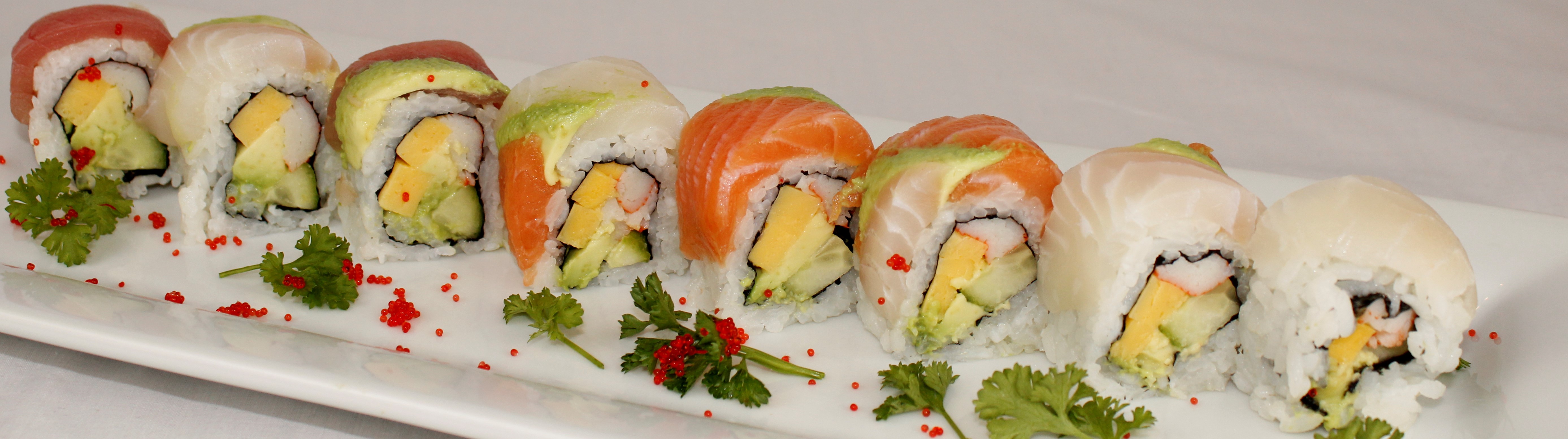 Order Rainbow Roll food online from Fancy Bowl store, Sioux Falls on bringmethat.com