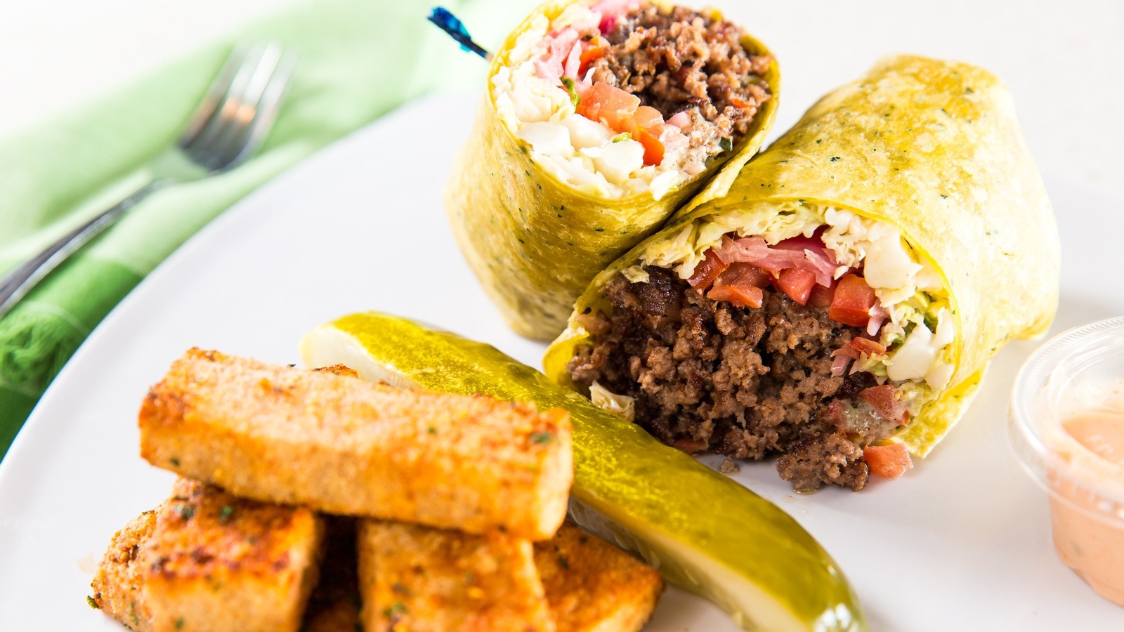 Order Cajun Angus Wrap food online from Greens and Proteins store, Las Vegas on bringmethat.com
