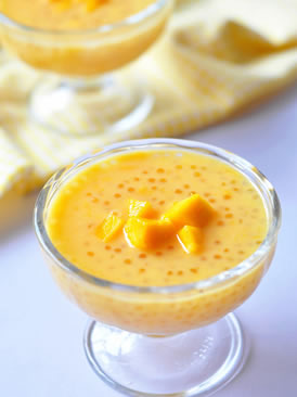 Order Mango Sago with Coconut Milk food online from Mocha store, Providence on bringmethat.com
