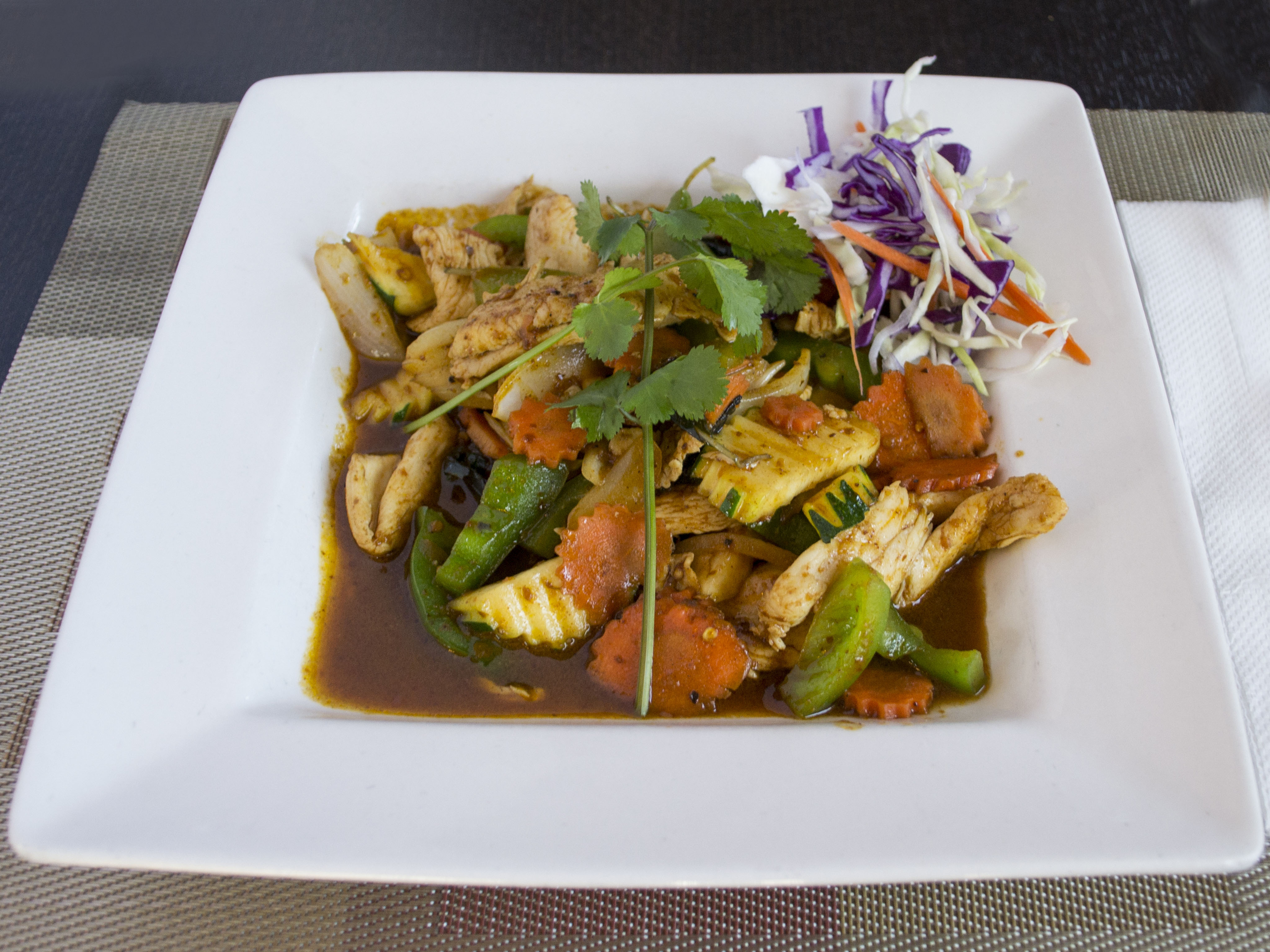 Order 35 Spicy Basil Entree food online from Aroma Thai Restaurant store, Imperial Beach on bringmethat.com