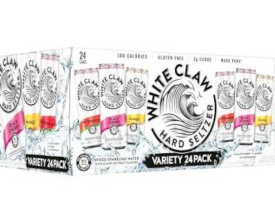 Order White claw variety 24 pack (no 1 ) food online from Luckys Liquor store, Los Angeles on bringmethat.com