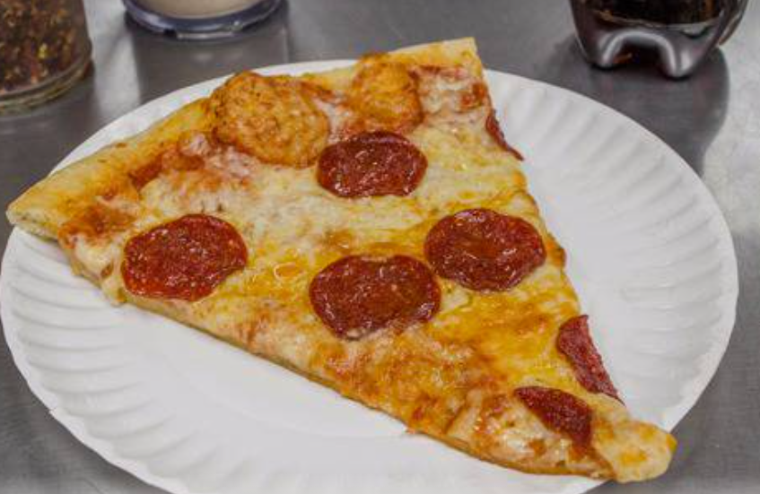 Order Slice with Pepperoni Pizza food online from Pit Stop Food Mart store, East Orange on bringmethat.com