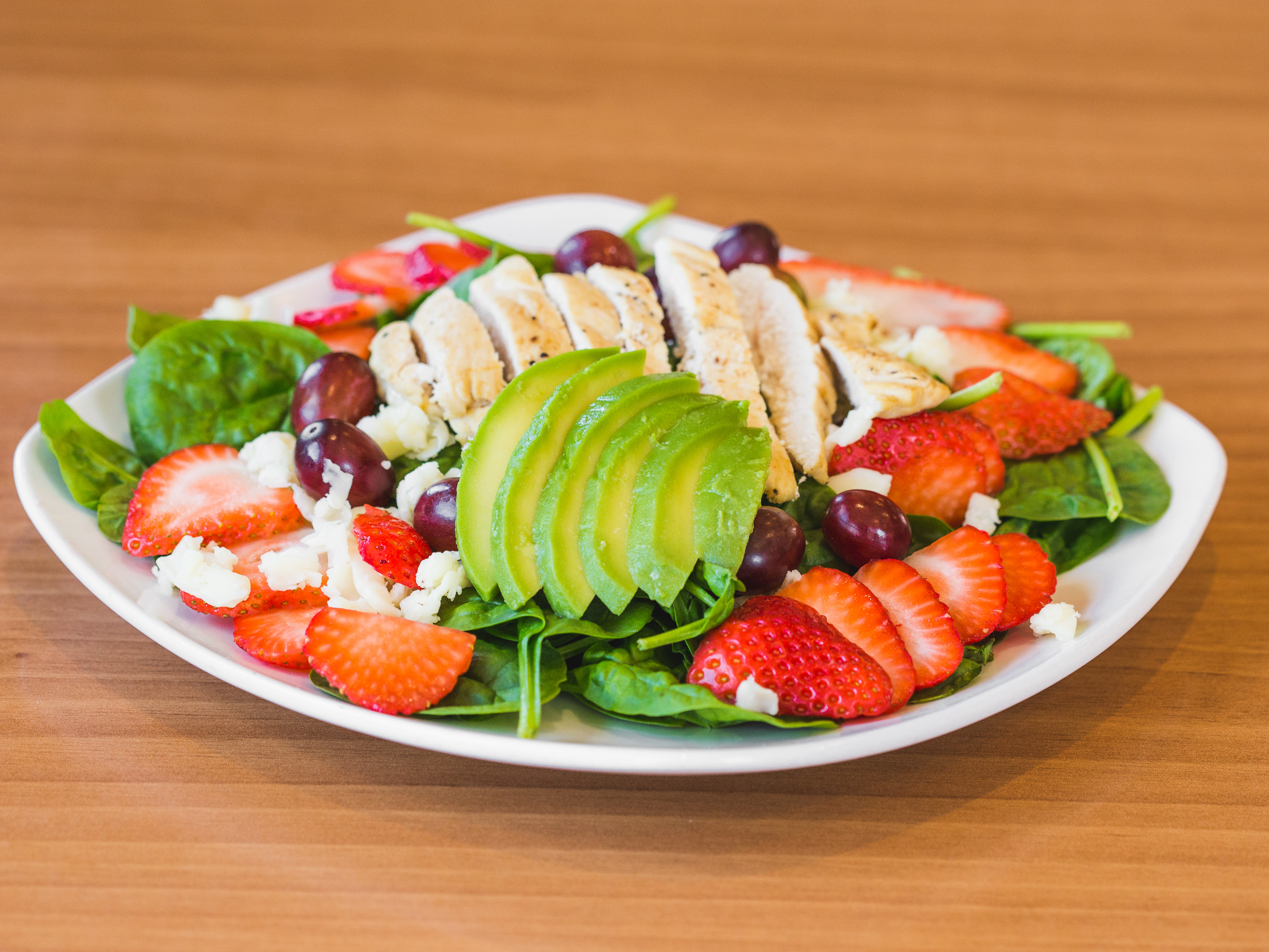 Order Strawberry Spinach Salad food online from Jimmys Egg store, Mcallen on bringmethat.com