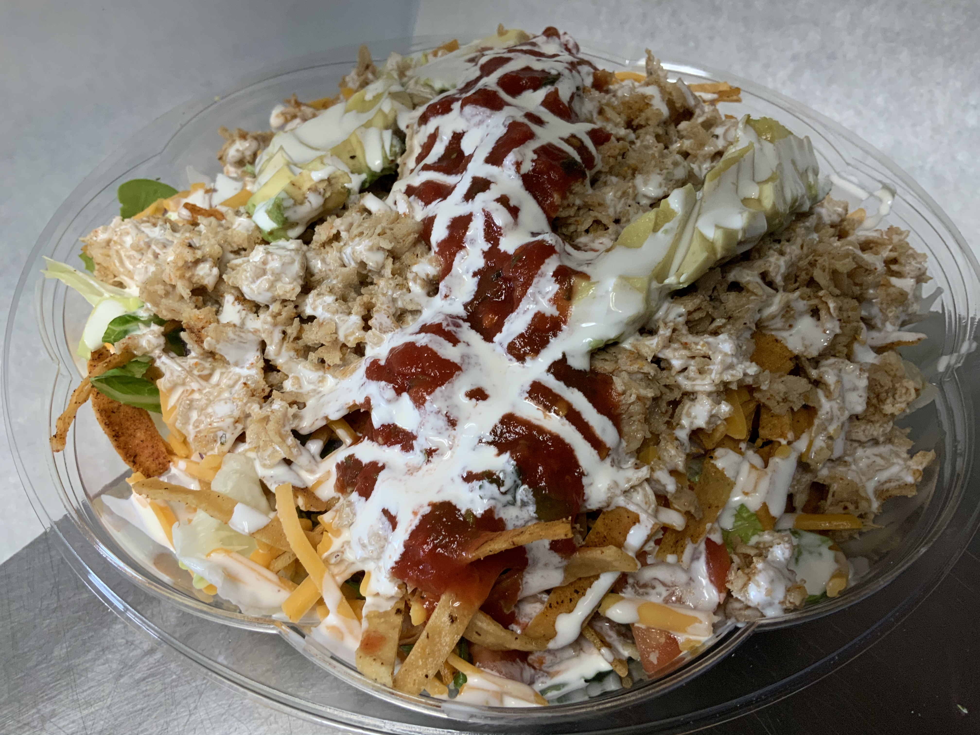 Order New Taco Salad food online from Italian Delight Pizza store, Quakertown on bringmethat.com
