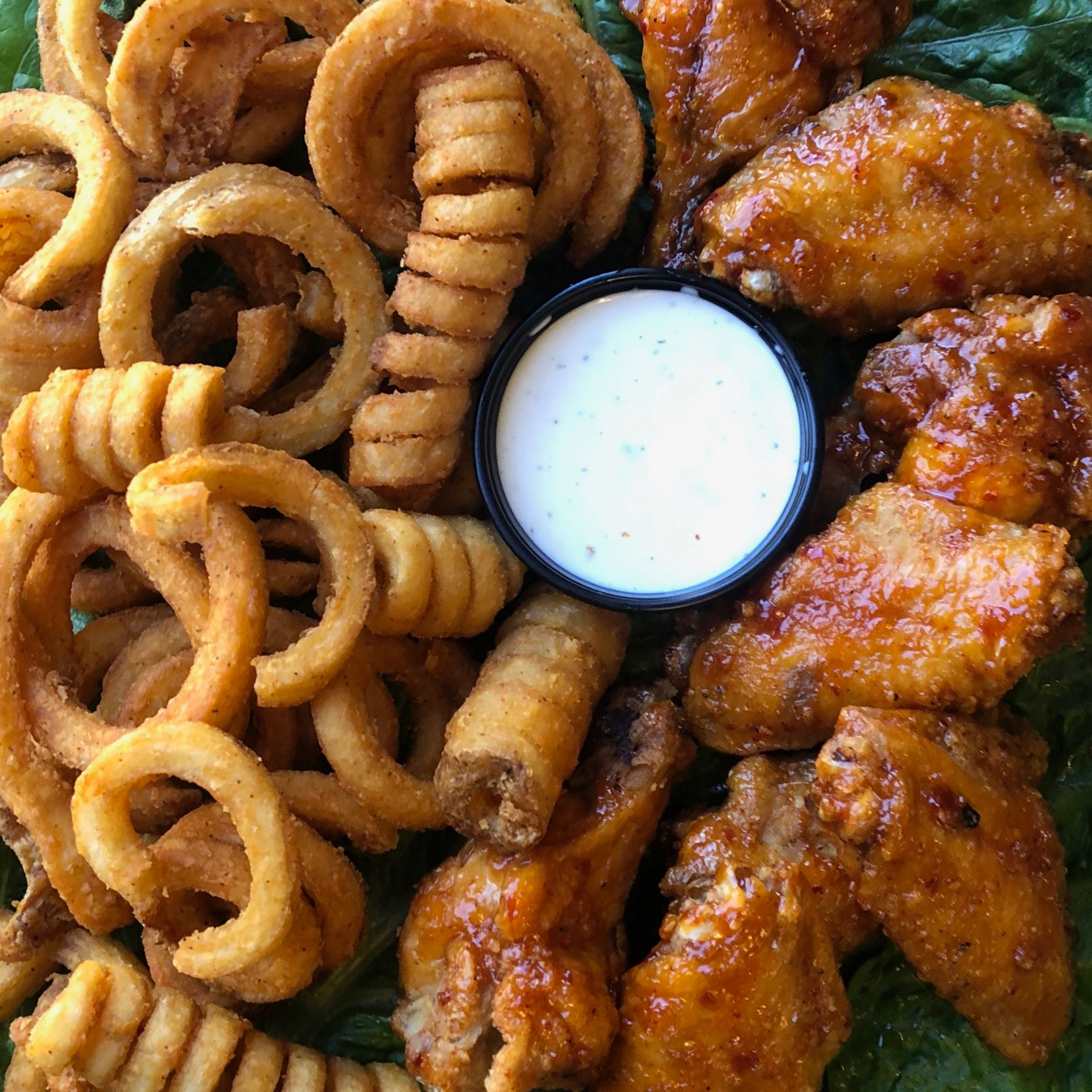 Order 8 Bone-in Wings Combo food online from Wing Me store, Corpus Christi on bringmethat.com