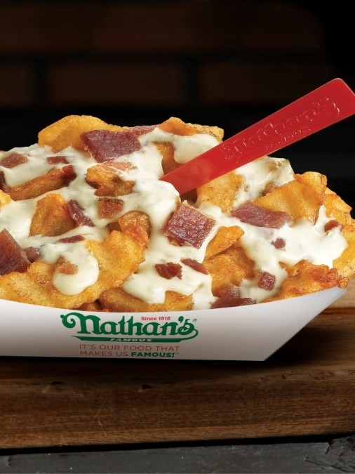 Order Bacon Ranch Fries food online from Nathan Famous store, Baltimore on bringmethat.com