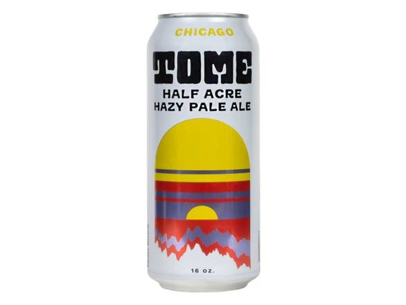 Order Half Acre Tome Hazy Pale Ale - 4x 16oz Cans food online from Michaelis Wine & Spirits store, San Francisco on bringmethat.com