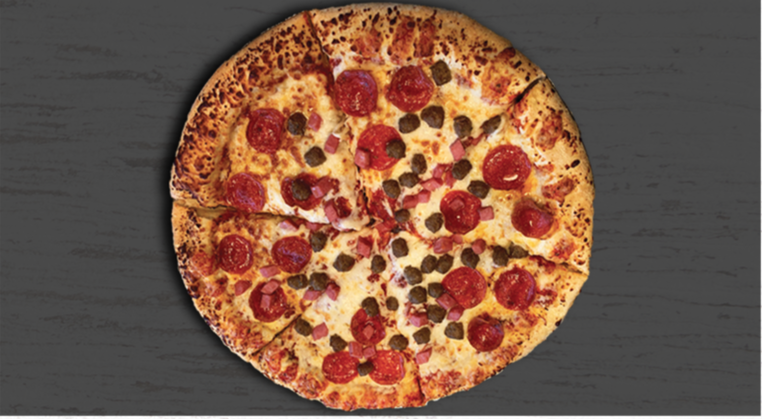 Order 16" Meat Lovers Pizza food online from Dan's Big Slice Pizza store, Pharr on bringmethat.com