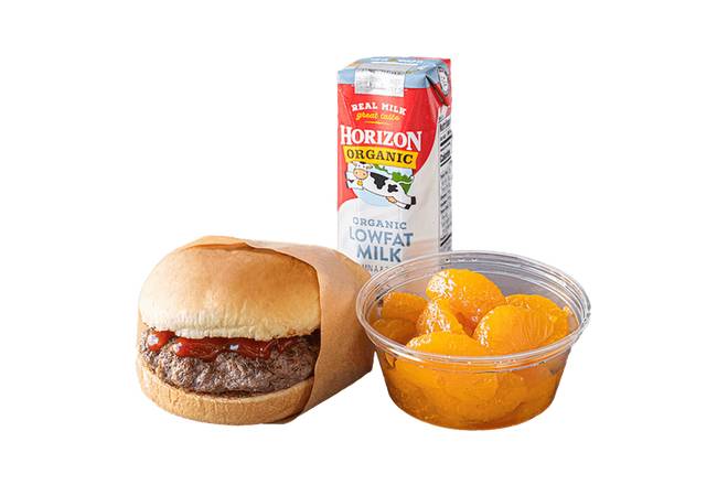 Order 100% Grass-Fed, Organic Beef Hamburger Kid’s Meal food online from Elevation Burger store, Hyattsville on bringmethat.com