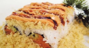 Order 119. Spicy Tuna  crunch food online from Maguro Sushi House store, Rochelle Park on bringmethat.com