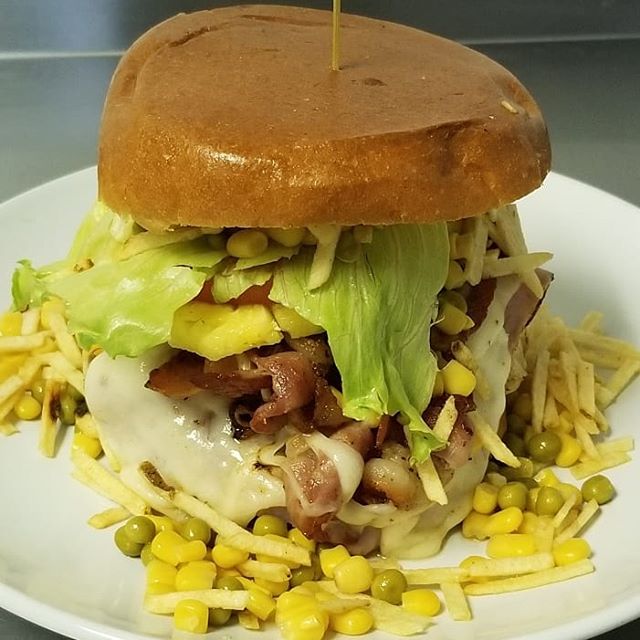 Order Special Bacon Burger food online from The Corn House store, Marietta on bringmethat.com