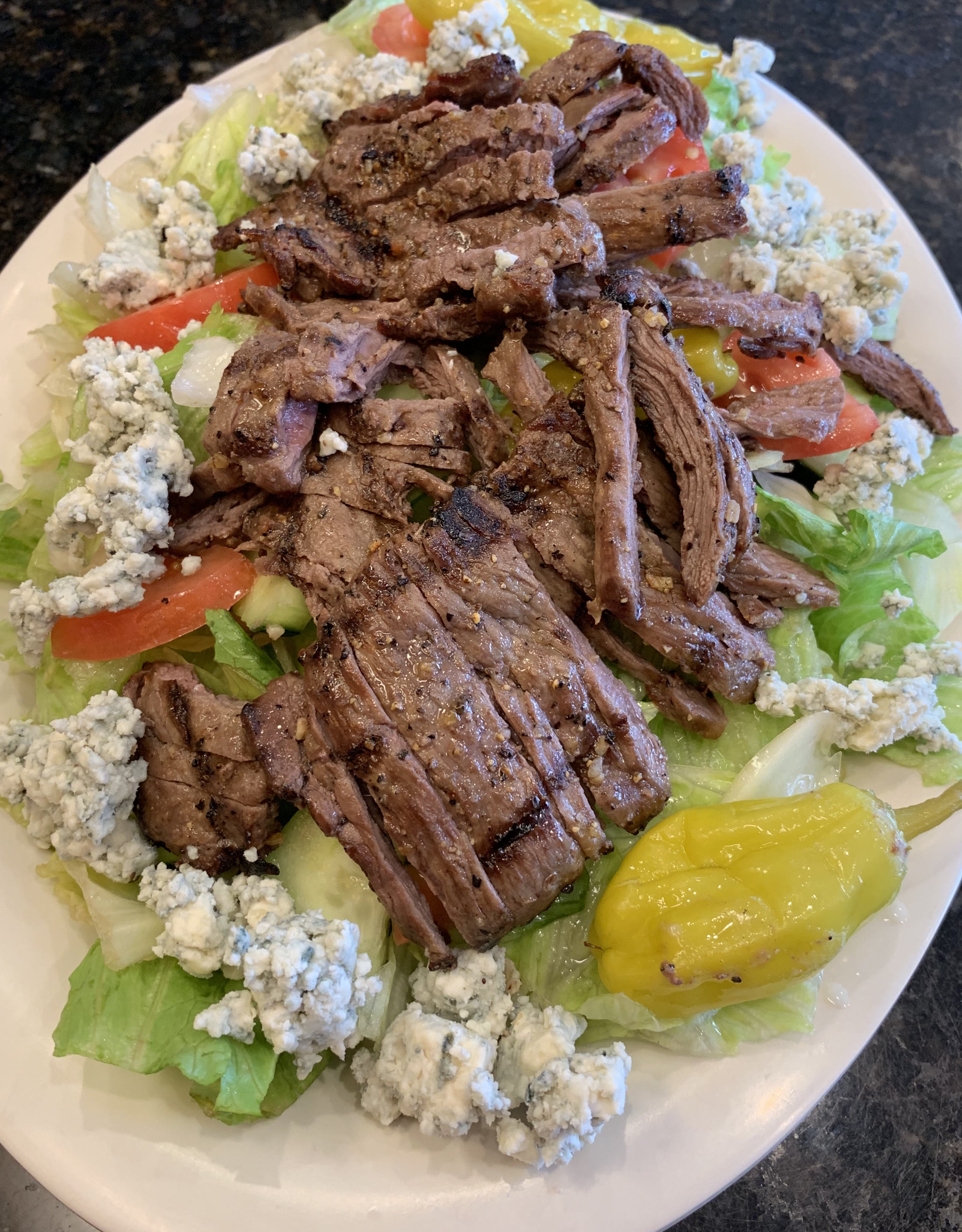 Order Steak Salad food online from Mr. gee's store, Chicago on bringmethat.com