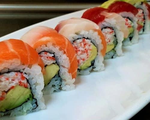 Order Rainbow Roll food online from Lucky Star store, Fruitland on bringmethat.com