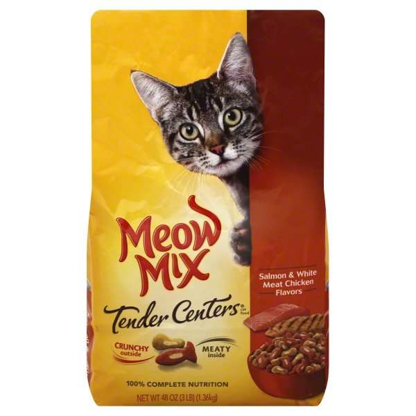 Order Meow Mix Tender Centers Dry Cat Food, Salmon & White Meat Chicken - 3 lbs food online from Rite Aid store, Chino Hills on bringmethat.com
