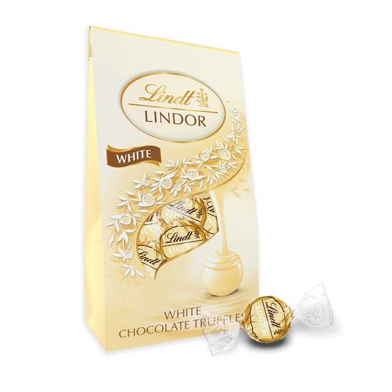 Order Lindt LINDOR White Chocolate Truffles, Chocolates with Smooth, Melting Truffle Center, 5.1 oz. Bag food online from Cvs store, Rochester Hills on bringmethat.com