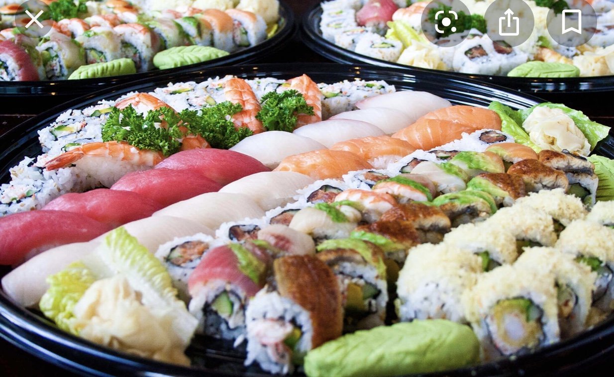 Order Party Tray Regular  food online from Tomo Japanese Cuisine store, Troy on bringmethat.com