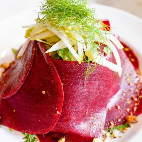Order Roasted Beet Salad food online from Trattoria bianca store, New York on bringmethat.com