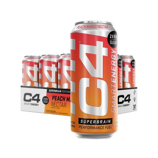 Order C4 Smart Energy Carbonated, Peach Mango Nectar food online from Pepack Sunoco store, Peapack on bringmethat.com