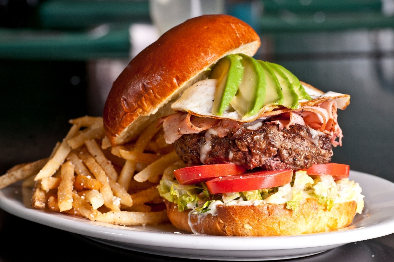 Order Baja Burger food online from Hussongs Cantina store, Las Vegas on bringmethat.com