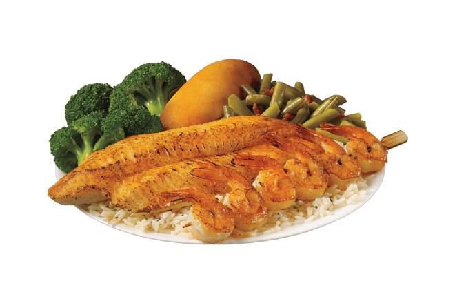 Order Grilled White Fish & Shrimp Skewer Meal food online from Captain D's Seafood store, Charlotte on bringmethat.com