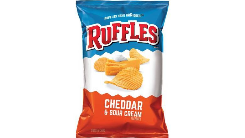 Order Ruffles Potato Chips Cheddar & Sour Cream food online from Route 7 Food Mart store, Norwalk on bringmethat.com
