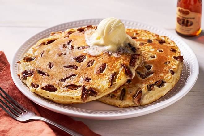 Order Pecan Pancakes – Two   food online from Cracker Barrel store, DeSoto on bringmethat.com