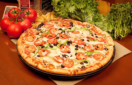 Order 12" Medium All Veggie  food online from Sardellas Pizza and Wings store, Phoenix on bringmethat.com