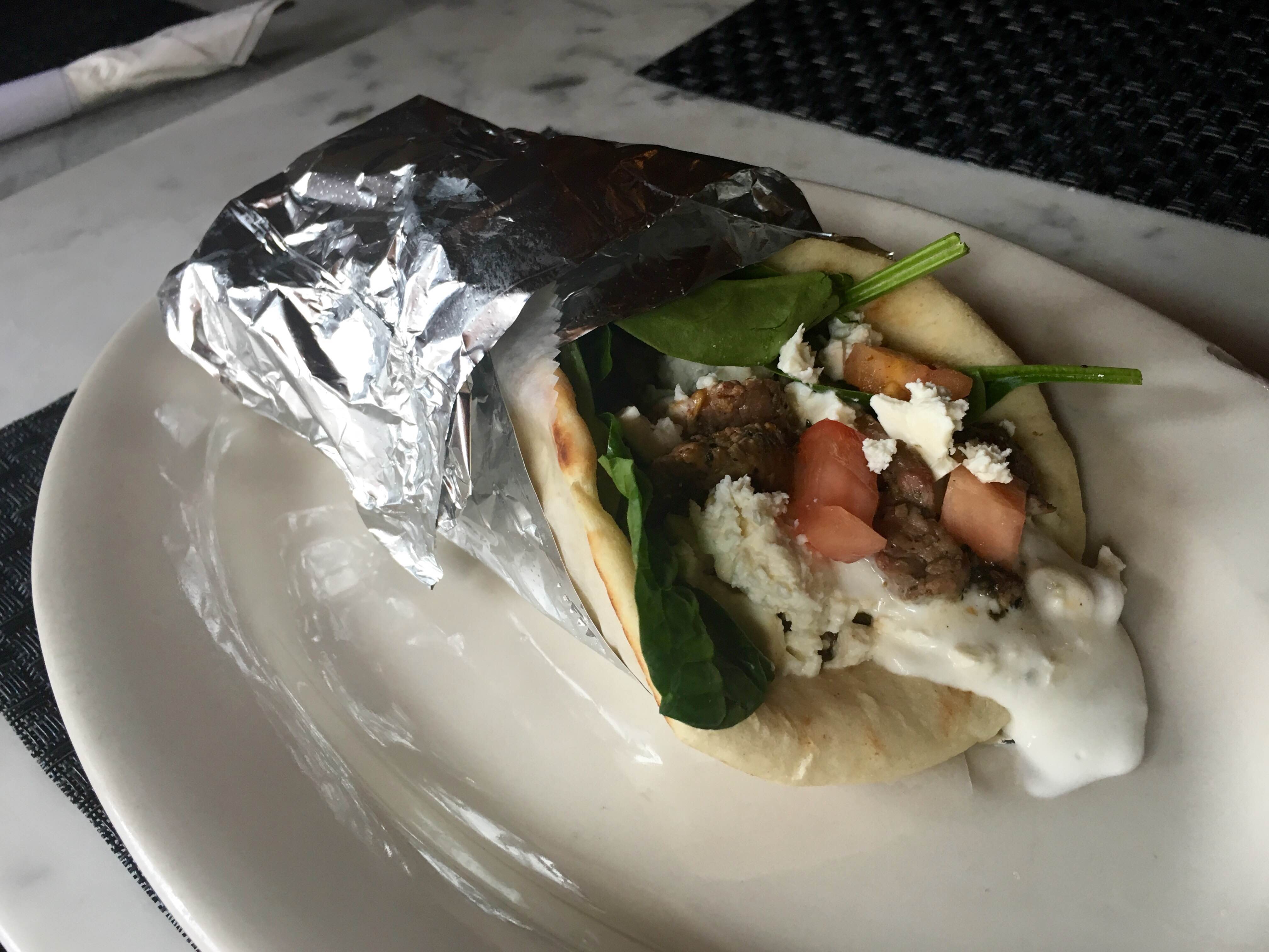 Order Lamb Gyro Sandwich food online from The Wrap Shack On The Square store, Philadelphia on bringmethat.com