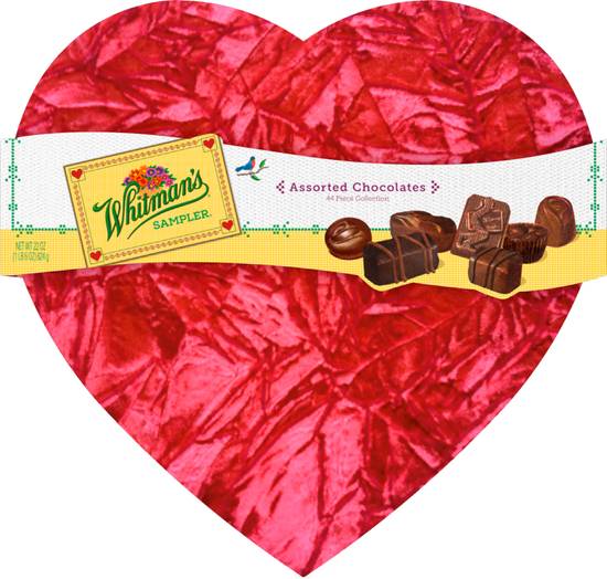 Order Whitman's Assorted Chocolate Red Velvet Heart Box - 20.29 oz food online from Rite Aid store, AMBRIDGE on bringmethat.com