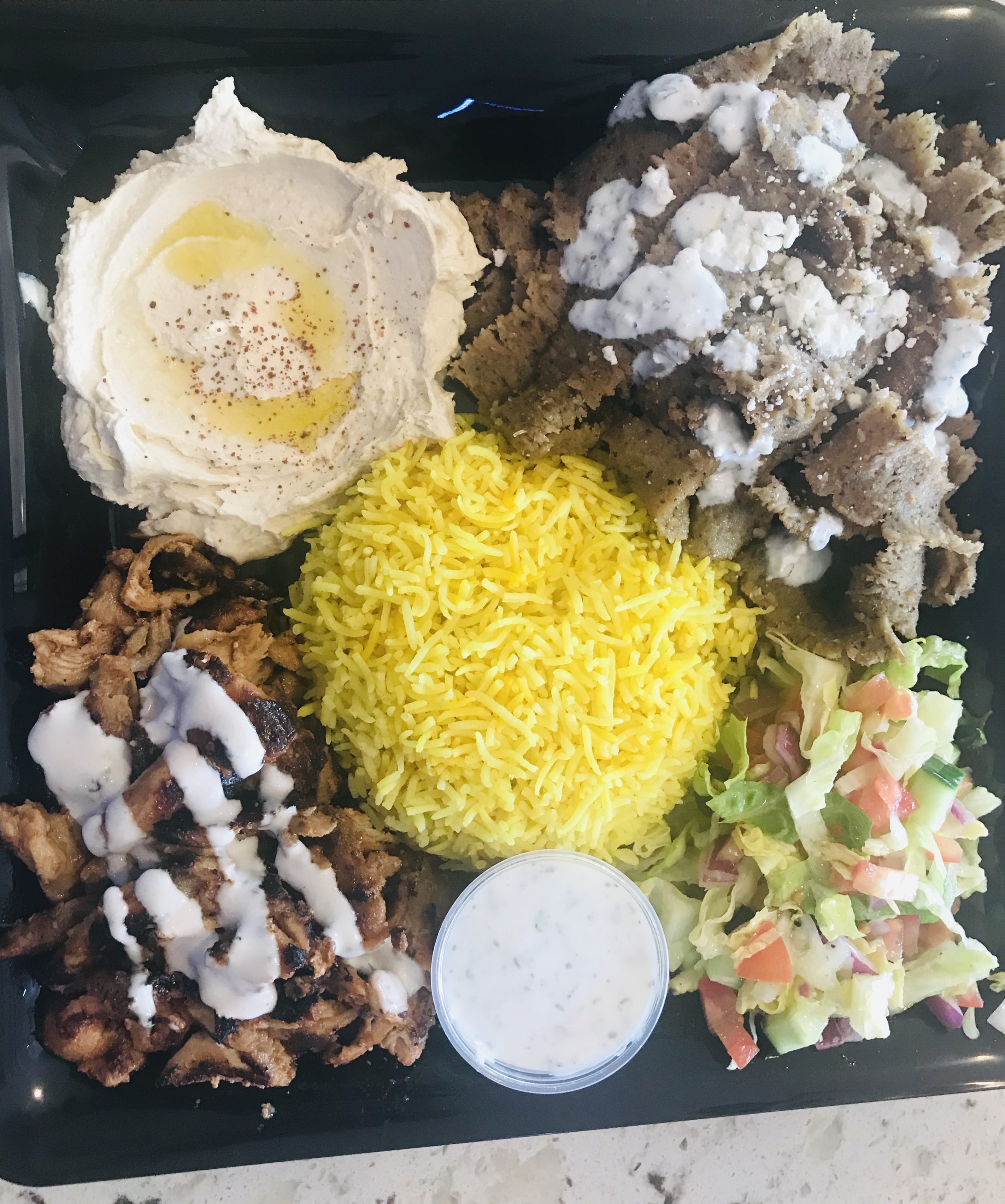 Order Shawarma Combo Plate food online from Baghdad Gyro store, Beaverton on bringmethat.com