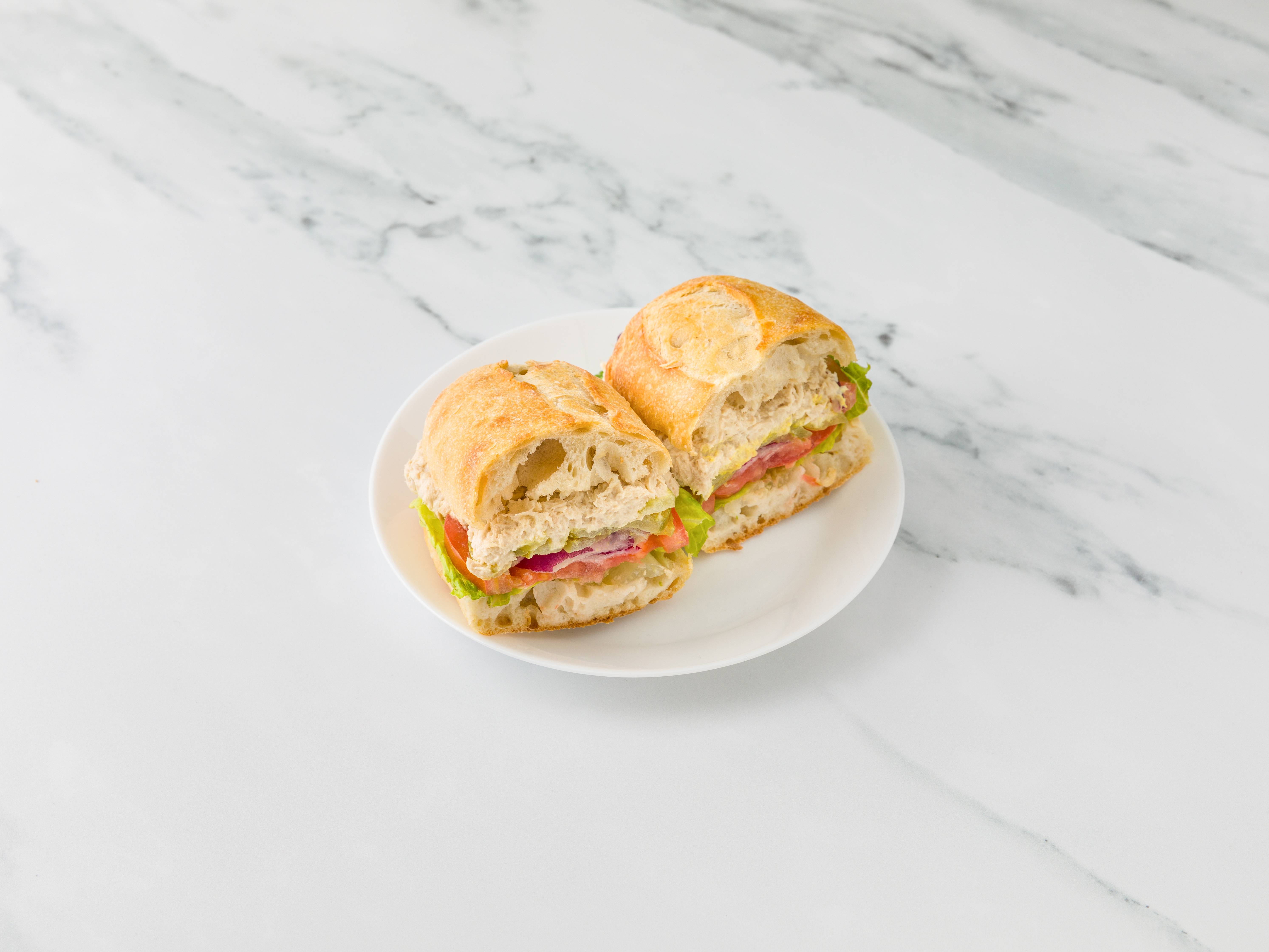 Order The Tuna Sandwich food online from Macchiato Espresso Bar store, New York on bringmethat.com