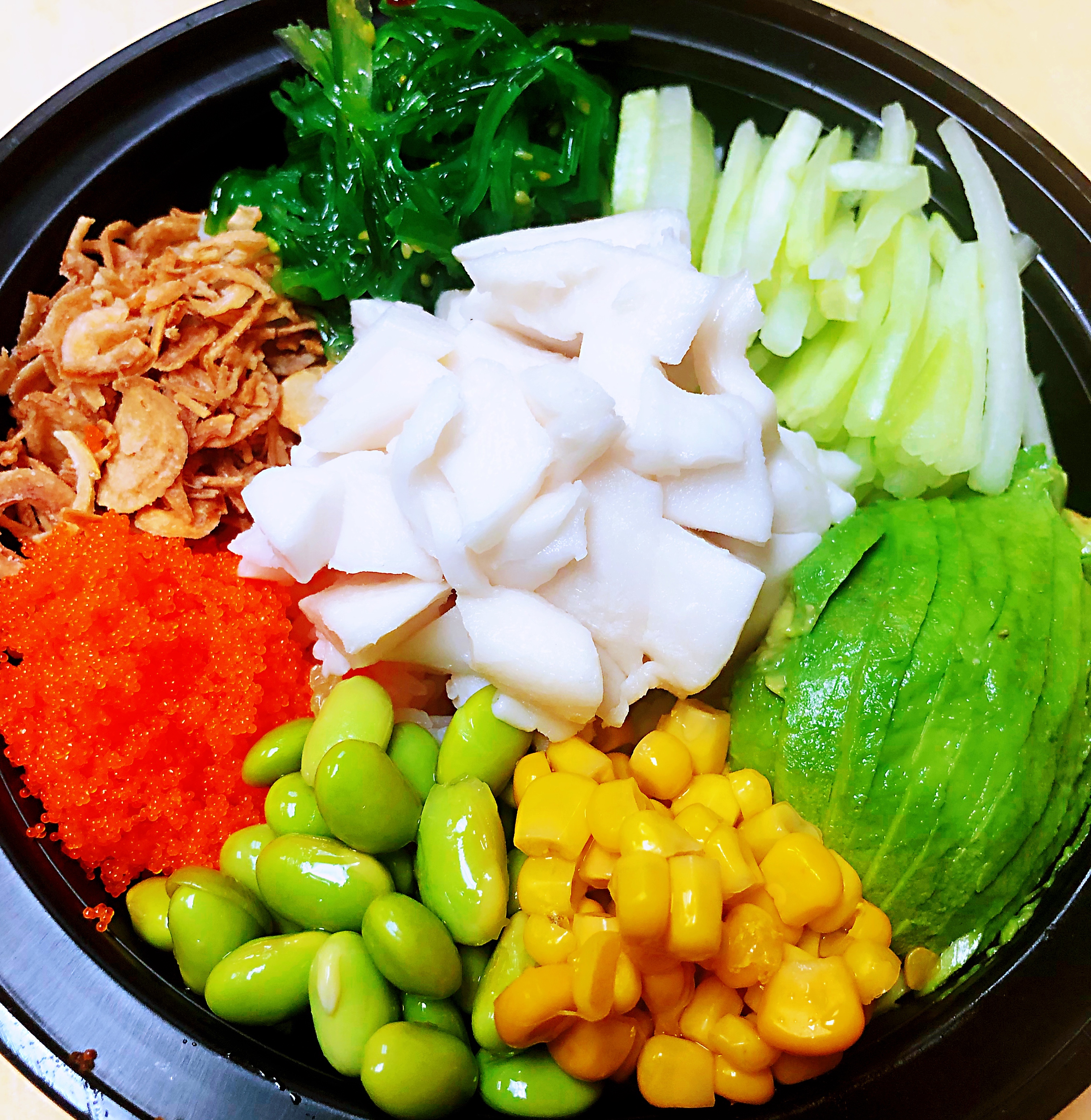 Order JB 3.White tuna poke bowl   food online from Sultan Wok/ Asian Kitchen Express store, Highland Park on bringmethat.com
