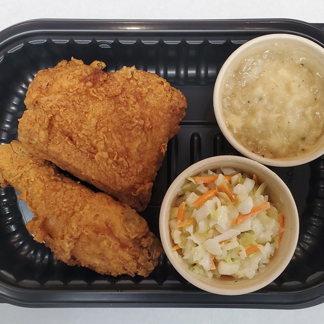 Order 2 Piece Fried Chicken Drum & Thigh Meal food online from Save Mart Supermarket store, Carmichael on bringmethat.com