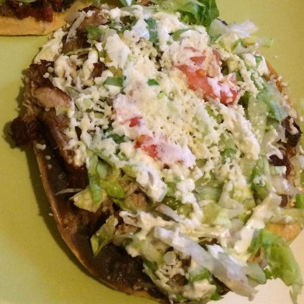 Order Tostadas con Carne al Gusto food online from Taquitos Mexico store, Brooklyn on bringmethat.com