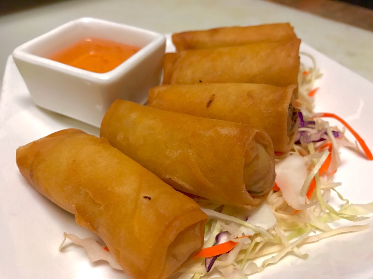 Order Spring Rolls food online from The Patio Fine Thai Cuisine store, Seattle on bringmethat.com